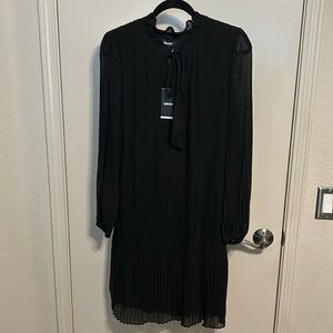 DKNY Bow-tie Pleated Dress